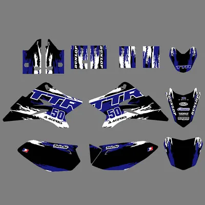 $34.19 • Buy Team Graphics Decals Stickers Kit For Yamaha TTR 50 TTR50 2006-2013