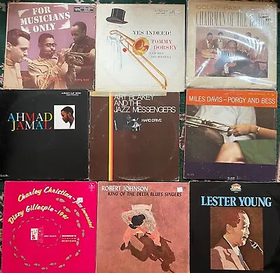 Various LP Vinyl Record Lots – Jazz Folk RnB Classical Rock • $50