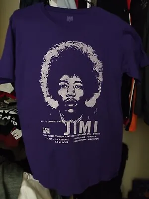 Jimi Hendrix Will Rogers Coliseum Poster Shirt Medium Unisex • $8.99
