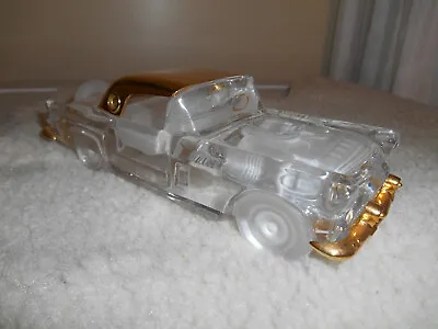 FRANKLIN MINT 1956 CRYSTAL / 24 CARAT GOLD THUNDERBIRD 1:24 Scale..estate Sale. • $260