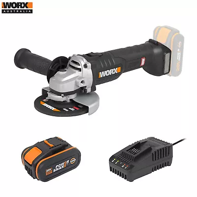 WORX 20V Cordless 125mm Brushless Angle Grinder Kit W/ Battery&Charger -WX812.B • $369