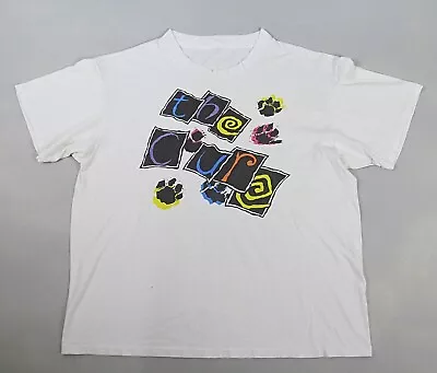 Vtg The Cure T-shirt White Love Cats Paws 1980s Single Stitch SEE DESCRIPTION • $224.95