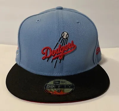 New Era 59Fifty LA Dodgers Fitted Hat Blue Size 8 Unisex NWT • $30