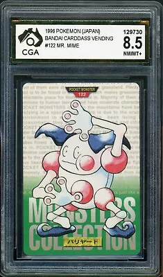 $0.99 • Buy Pokemon 1996 Bandai Carddass Vending Mr. Mime #122 CGA 8.5 -730D4