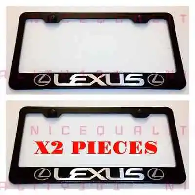 2X Lexus Stainless Steel Metal Finished License Plate Frame Holder • $19.95