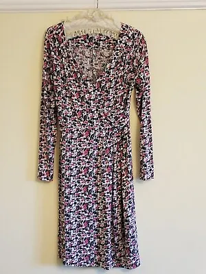£5 • Buy Kew Multicloured Wrap Long Sleeved Dress M/12