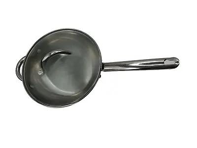 Wolfgang Puck Cafe Collection 10” Wok Stir Fry Pan 18/10 Stainless With Lid • $16