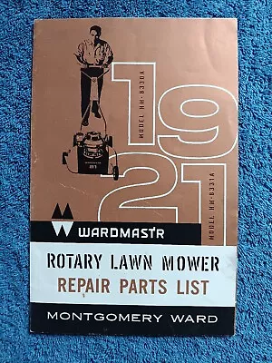 Montgomery Ward Rotary Lawn Master HM-8330A 8331A Repair Parts List WARDMAST R • $14.99