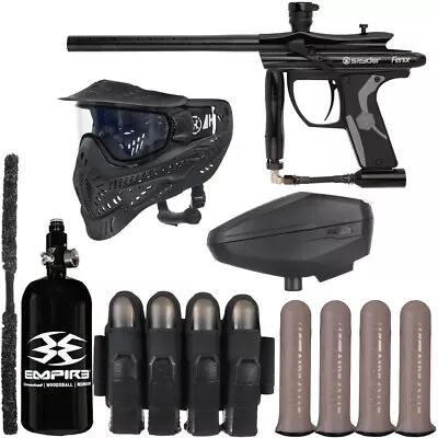 Kingman Spyder Fenix Rivalry Paintball Gun Package Kit - (Gloss Black) • $344.74