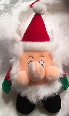 10” Vintage Christmas Santa Claus Plush Stuffed Doll Hanger Soft Toy • $45.65