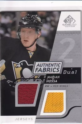 08/09 Ud Sp Game Used Marian Hossa Fabrics Dual Jersey • $0.92