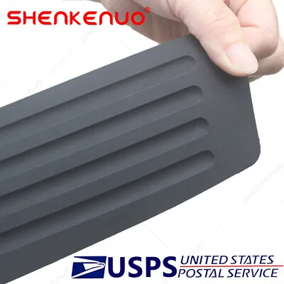 $9.59 • Buy Trunk Rubber Protection Strip Car Rear Bumper Protector Cover With Tape Black
