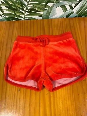 Katvig Red Velvour Shorts Size 1year • £3