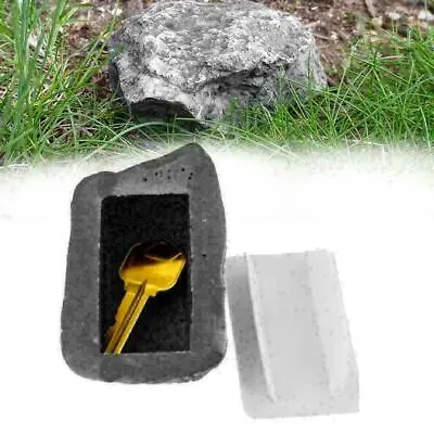 Fake Rock Key Holder Hide-A-Key Safe Realistic Outdoor Key J5S1 K2X7 Q2Y9 • $6.56