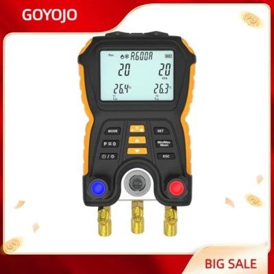 $145.62 • Buy HTI Digital Pressure Gauge Refrigeration Vacuum Manifold Tester Refrigerant