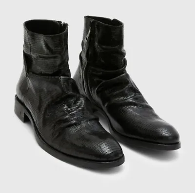 John Varvatos Morrison Sharpei Leather Boot. Size 8. • $539.10