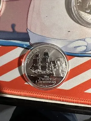 2021 Niue Pirates Of The Caribbean The Black Pearl 1 Oz Silver $2 Coin BU • $43