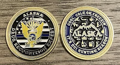 Alaska Drug Recognition Expert DRE Challenge Coin 2024 Police Military Rare AK • $17.99
