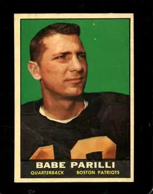 1961 Topps #175 Babe Parilli Exmt Patriots *x98521 • $17.75