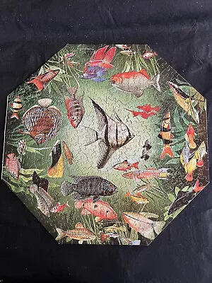 Vintage 1967 Springbok Octagon Puzzle Tropical Fish COMPLETE • $75