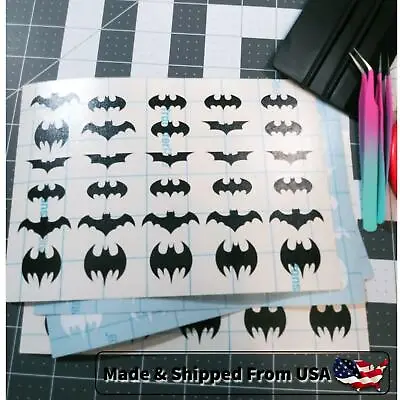 Batman Dark Knight Mini Logos Vinyl Stickers Decals Sheet • $6.85