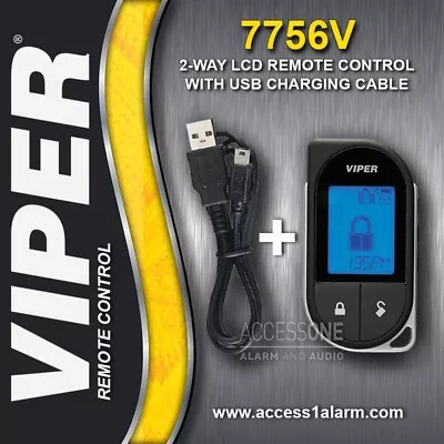 Viper 7756V 2-Way LCD Remote Control With USB Charger And Manual For Viper 4706V • $125.99