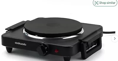 Cookworks Kitchen Electric 1500W Portable Table Top Single Hob Hot Plate Cooker! • £29.99