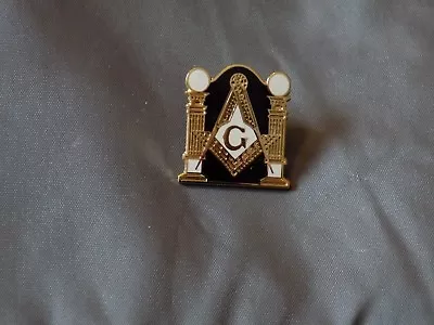 Master Mason Lapel Tac  Square Compass Masonic Fraternity Pillars NEW! • $7.95