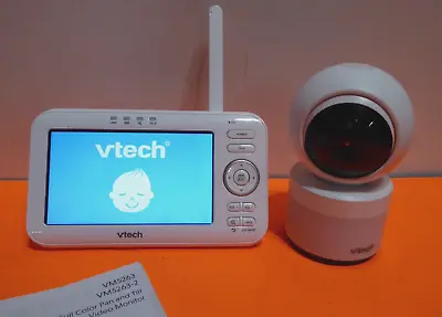 VTech VM5263 5” Digital Pan & Tilt Video Baby Monitor And One Camera White • $29.99