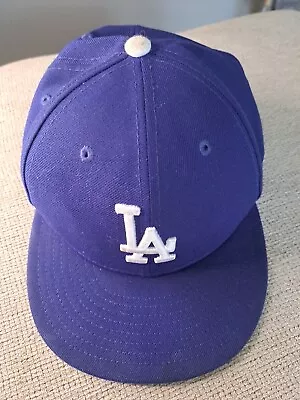 Vintage Los Angeles Dodgers Home Fitted Hat Cap 7 1/2 MLB Baseball New Era  • $5