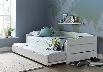 Cappadocia White Guest Bed Day Bed With Trundle  • £299.99