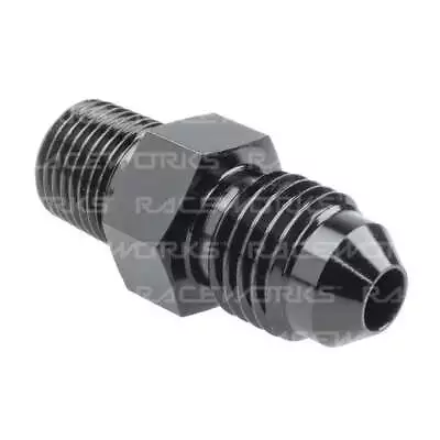 Raceworks An-4 Male Flare To Npt 1/8  Straight • $10.16