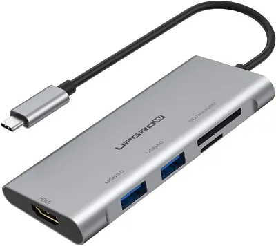 Upgrow 5in1 USB C Hub Adapter W HDMI SD Micro SD 2 USB 3.0 Ports For Mac B11 • $14.99