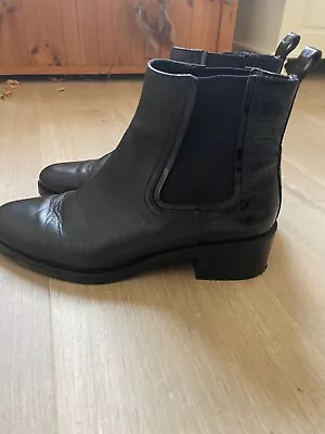 Zara Women Black Ankle Boots Size 7 • £8