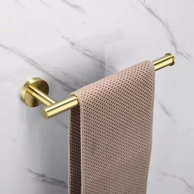 Bathroom Hardware Accessories Brushed Gold Towel Rack Wall Mounted SUS304 300MM  • $38.50