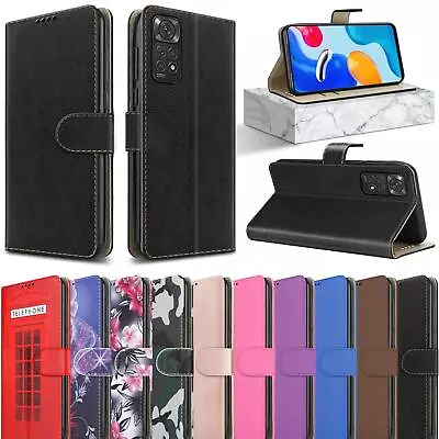 For Xiaomi Redmi Note 11 Pro 4G Case Slim Leather Wallet Flip Stand Phone Cover • £5.45