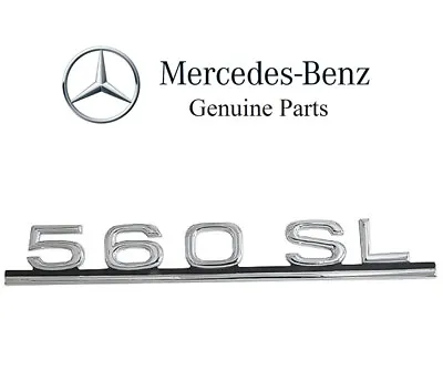 For Mercedes R107 560SL Deck Lid Emblem-560SL Trunk Insignia Genuine 1078171415 • $47.47