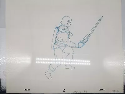 Authentic He-Man MOTU Animation Production Cel Drawing Comes W/ COA • $28