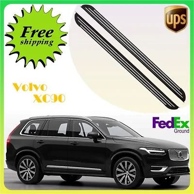 Fits Volvo XC90 2015-2024 2PCS Fixed Running Board Side Step Pedal Nerf Bar • $393.19