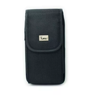 Black Vertical Heavy Duty Rugged W/ Belt Clip Case Pouch 5.19 X 2.63 X 0.61 Inch • $6.40