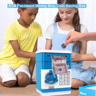 £12.69 • Buy Piggy Bank Safe Money Box Bank Electronic Password Lock ATM Cash Coin Kids Gift