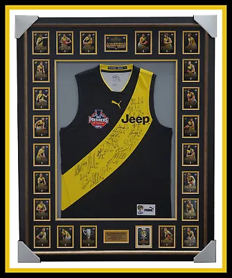 $2495 • Buy 2017 Afl Premiers Richmond Signed Official Grand Final Jumper Framed With Cards
