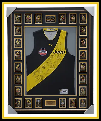 2017 Afl Premiers Richmond Signed Official Grand Final Jumper Framed With Cards • $2495