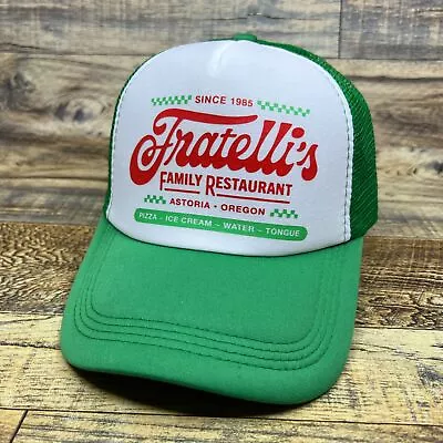 Fratelli's Mens Trucker Hat Green Snapback The Goonies 80s Throwback Ball Cap • $19.99