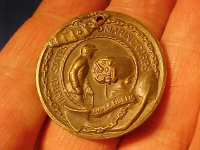 Vintage WW2 U.S. Marine Corps USMC Good Conduct Bronze Medal Medallion Only WWII • $19.99