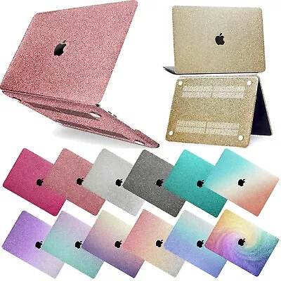 $24.29 • Buy 2021 Bling Sparkly Shinny Glitter Rubberized Hard Case Cover For Macbook Air Pro