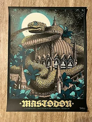 Mastodon Concert Poster Boston 2021 Gold Foil Edition 1000styles • $127.60