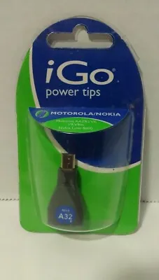 LGo A32 Power Tip For IGo Chargers Motorola RAZR2V8 V9 V9M; Nokia 8600 • $9.99