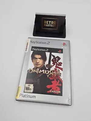 PLATINUM Near Mint Disc Onimusha Warlords  - Playstation 2 PS2 PAL NO MANUAL • $14.99