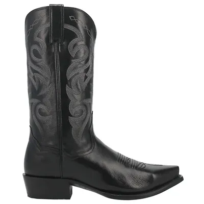Dan Post Boots Milwaukee Snip Toe Cowboy  Mens Black Casual Boots DP2140 • $199.95